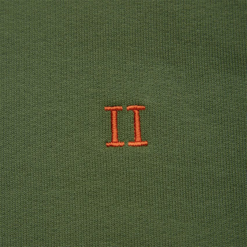 Les Deux Sweatshirts NØRREGAARD HOODIE LDM201079 VINEYARD GREEN/ORANGE